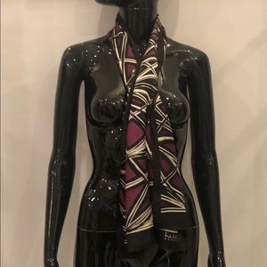Criss Cross Nicole Miller Silk Scarf